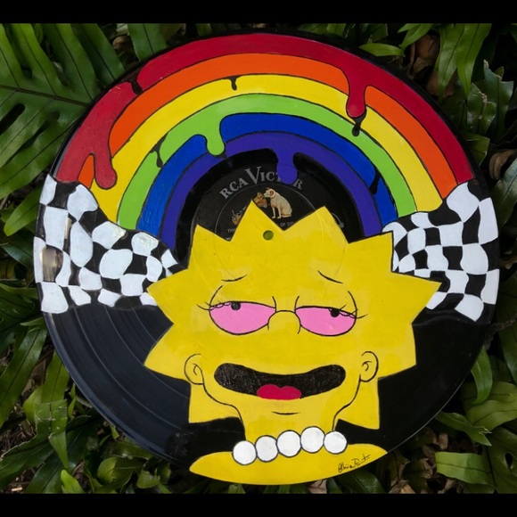 Wall Decor Trippy Painted Vinyl Poshmark